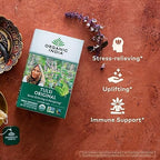 Organic India Original Tulsi Tea - Herbal Tea, Holy Basil and African Basil Calming and Stress Relief Tea, Immune Support, USDA Certified Organic, Non-GMO, Caffeine-Free - 18 Infusion Bags, 2 Pack