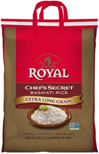 Royal Chef's Secret Basmati Rice - Premium Extra Long Grain White Rice, 20 lb Bag