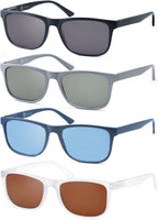 Large Reading Sunglasses Mens Wide Readers Sunglasses +1.00 Lightweight Oversized Sun Readers for Men w/Big Head 4 Pack