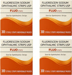 Ophthalmic Fluoro Touch Strips - 1200 Strips -(4 x 300=1200 Count)