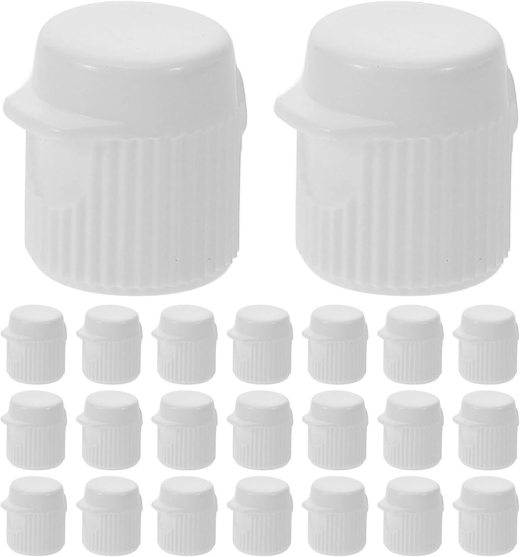 Gatuida 30pcs Plastic Toothpaste Caps Flip Top Covers Screw-in Lids Travel Toothpaste Tube Caps