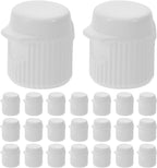 Gatuida 30pcs Plastic Toothpaste Caps Flip Top Covers Screw-in Lids Travel Toothpaste Tube Caps