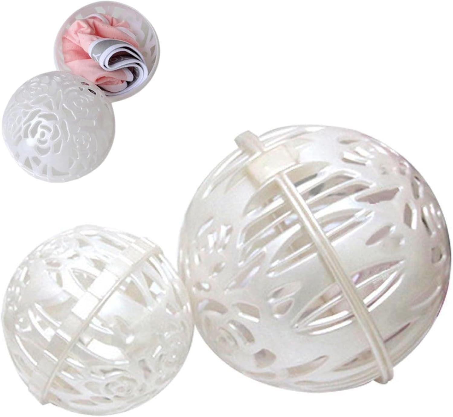 Laundry Bra Ball for Washing Machine – Interlocking Plastic Bra Saver With Secure Lock Closure | Washing Machine Agitator Balls for Keeps Bras in Shape, Prevents Stretching & Twisting