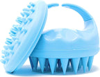 Flathead Products Hair Scalp Massager and Shampoo Brush for Shower Dandruff Removal - Wet and Dry - Encourages Growth - Includes 2 Massage Removal Heads