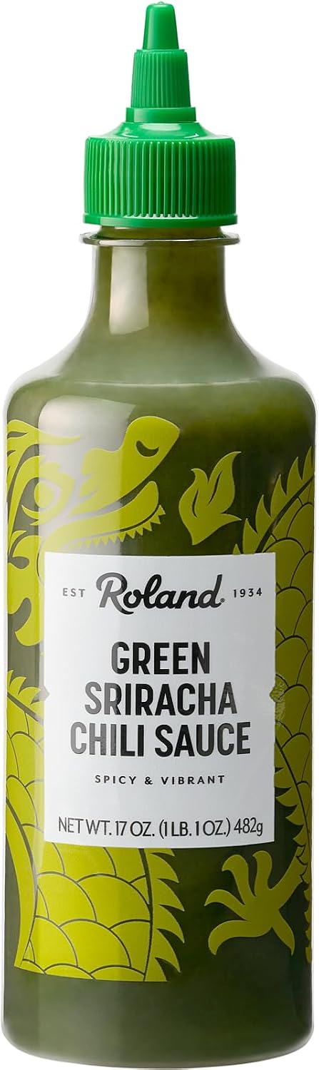 Roland Foods Green Sriracha Chili Sauce 17 Oz Bottle, Pack of 1