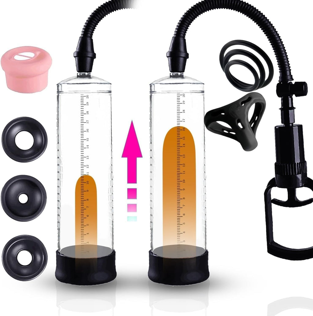 Male Bigger Growth Pump Enlargement Growth Vacuum Pumps Training Device, Automatic Air Suction Electric Pump Increase Size Enlarger, Mens Underwear Silicone Pocket Extend Tools Bigger GH5