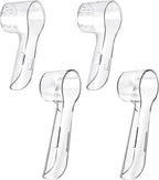 Fowecelt 4 Pack Toothbrush Cover Caps Compatible with Oral B Replacement Heads for Protecting Oral B Brush Heads Electric Toothbrush Portable Travel Brush Heads Caps Convenience for Travel Use