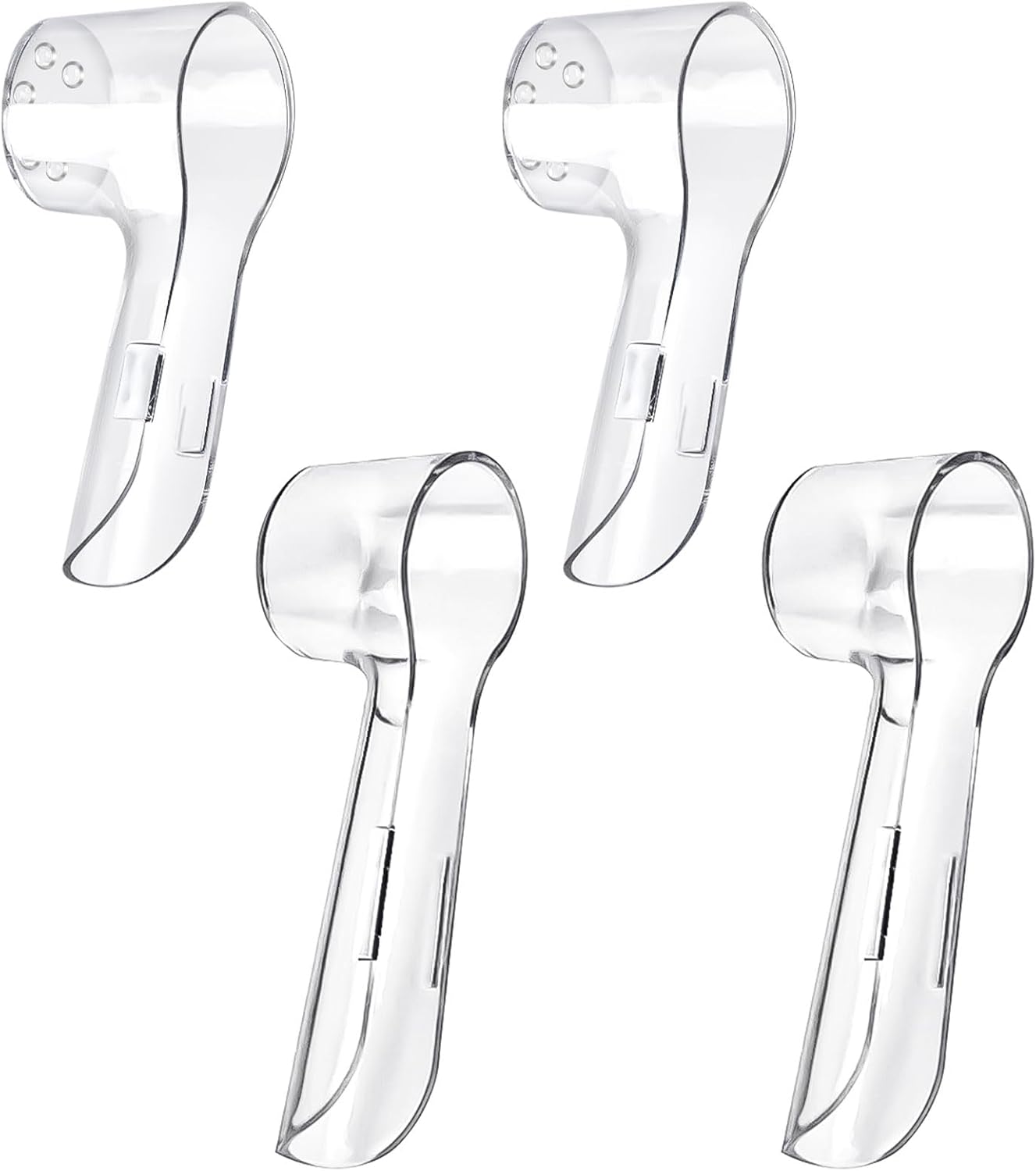 Fowecelt 4 Pack Toothbrush Cover Caps Compatible with Oral B Replacement Heads for Protecting Oral B Brush Heads Electric Toothbrush Portable Travel Brush Heads Caps Convenience for Travel Use