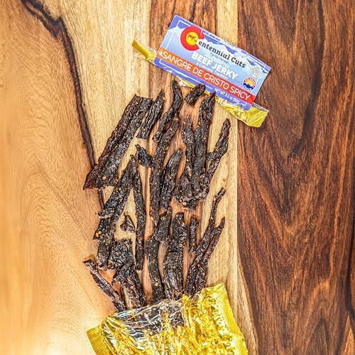 Centennial Cuts Beef Jerky – Sangre de Cristo Spicy, 3.5 oz, High Protein Snack