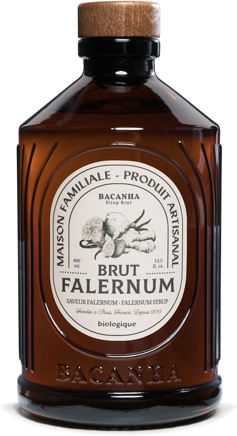 BACANHA - Organic and Raw Syrup - Falernum Syrup - For Cocktail, Lemonade and Ice Tea - 400 ml