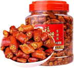 Instant crispy and crispy chili peppers 308g/can,Guizhou specialty,snacks spicy and crispy,spicy snacks,dried chili peppers,seasonings,Spicy strips，ide dishes，chili paste，Sesame pepper (1 can)