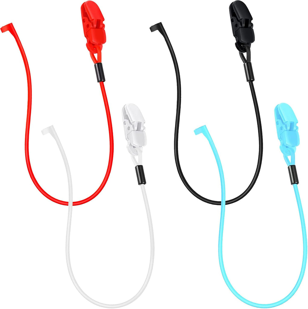 BBTO 4 Pcs Hearing Aid Clips Adjustable Lanyard Holder Anti-loss Portable Protector Rope for Seniors Adults(Single-ear Style)