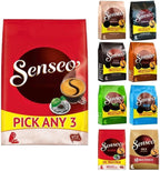 Douwe Egberts Senseo Coffee Pods. Pick Any 3 packs (48 Coffee Pods Each Pack) from 8 Blend Inc: Classic, Espresso, Strong, Extra Strong, Mild, Gold(100% Arabica), Mocca, Decaf Total 144 Pods Mega Pack