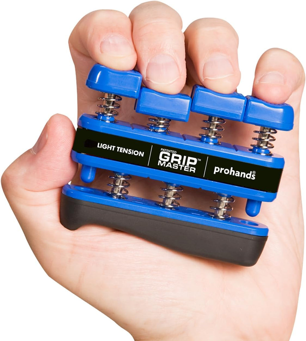 Prohands Gripmaster Hand Exerciser, Finger Exerciser (Hand Grip Strengthener), Spring-Loaded, Finger-Piston System, Isolate & Exercise Each Finger