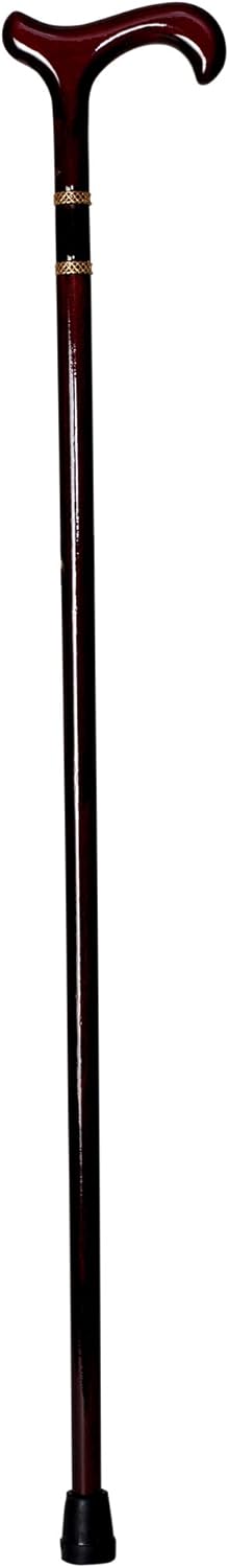 Unisex Derby Cane High Gloss Burgundy -Affordable Gift! Item #DHAR-9589400