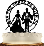 Sci-fi Wedding Cake Topper Space Couple Fantasy Themed Weddings