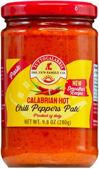 TUTTOCALABRIA Chili Pepper Paste Pate, 10oz (285 g), Seedless, No Seeds, Fine and creamy processing, Spicy and rich in flavour, Versatile condiment, Ideal for bruschetta, sandwiches, grilled meats and creative recipes
