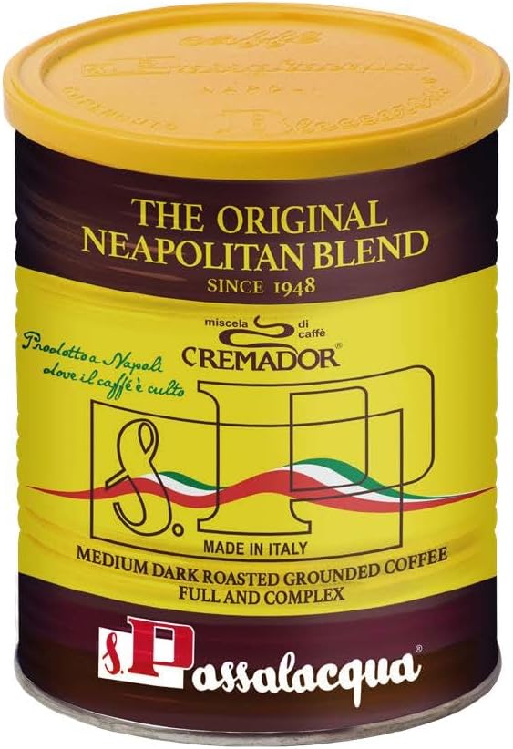 Passalacqua Cremador Ground Coffee - 70% Arabica Premium Medium Dark Roast (250g)