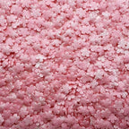 SE Si&Moos Edible Pink Flowers Sprinkles for Cake Decorating Mini Sugar Flowers Pink Confetti Sprinkles Edible Flower Cake Decorations, Baking, Ice Cream, Cookies, Cupcake Toppers Party Baby Shower Holiday Valentines Supplies 3 OZ