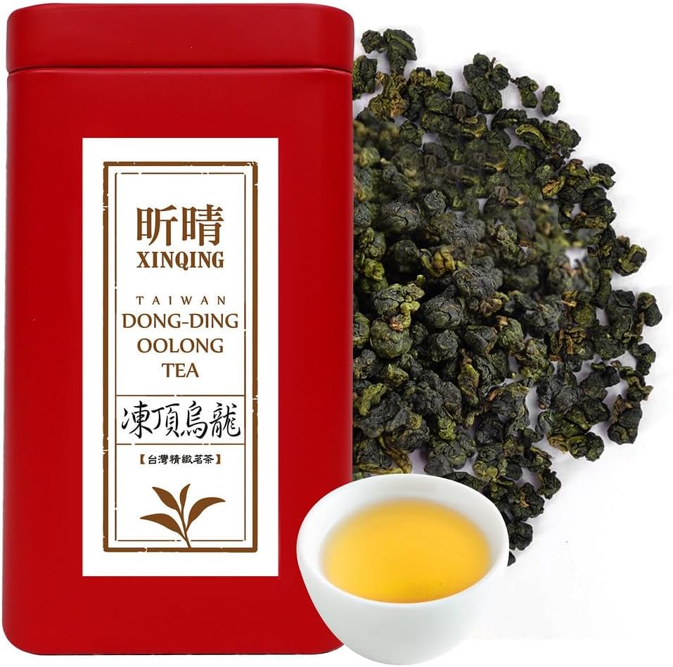 Xin Qing Taiwan Oolong Tea Taiwanese High Mountain Oolong Tea Taiwan Gaoshan Ulong Tea Loose Leaf Oolong 200g/7.05oz