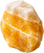 Large 1.25-2.0” Natural Orange Calcite Raw Stone – Healing Crystal for Positivity, Energy & Motivation | 100% Genuine Rough Orange Calcite Gemstone for Solar Plexus Chakra, Reiki,