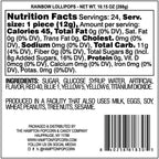 Rainbow Lollipops, 24 Pack, Swirl Lollipops, Individually Wrapped Lollipops, Carnival Lollipop Fruit Flavors, The Hampton Popcorn & Candy Company