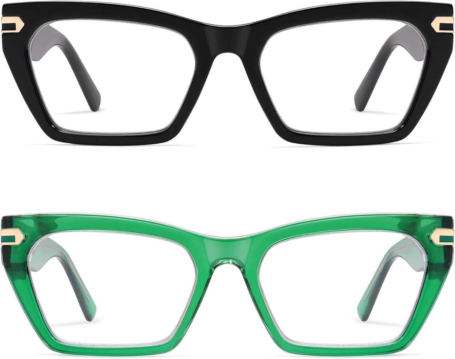 AMOMOMA Oversized Cat eye Reading Glasses for Women,Men,Men Blue Light Blocking Computer Readers Spring hinge AM6148