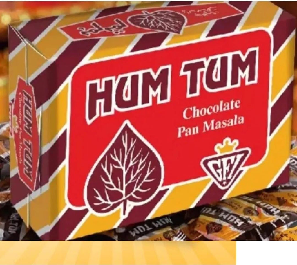 Hum Tum Chocolate Pan Masala,1 Box - 48 Pouches Each Box, Mouth Freshener