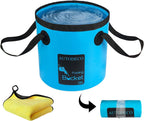 AUTODECO Collapsible Bucket 5 Gallon Container Folding Water Bucket Portable Wash Basin 20L