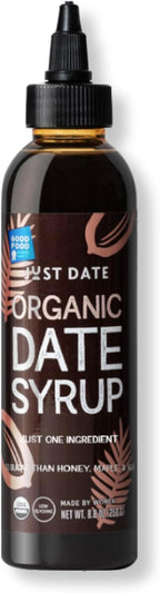 Just Date Syrup : Organic Date Sweetener | One 8.8 OZ Squeeze Bottle I Low-Glycemic, Vegan, Paleo | 1 Ingredient : 100% Organic Medjool Dates