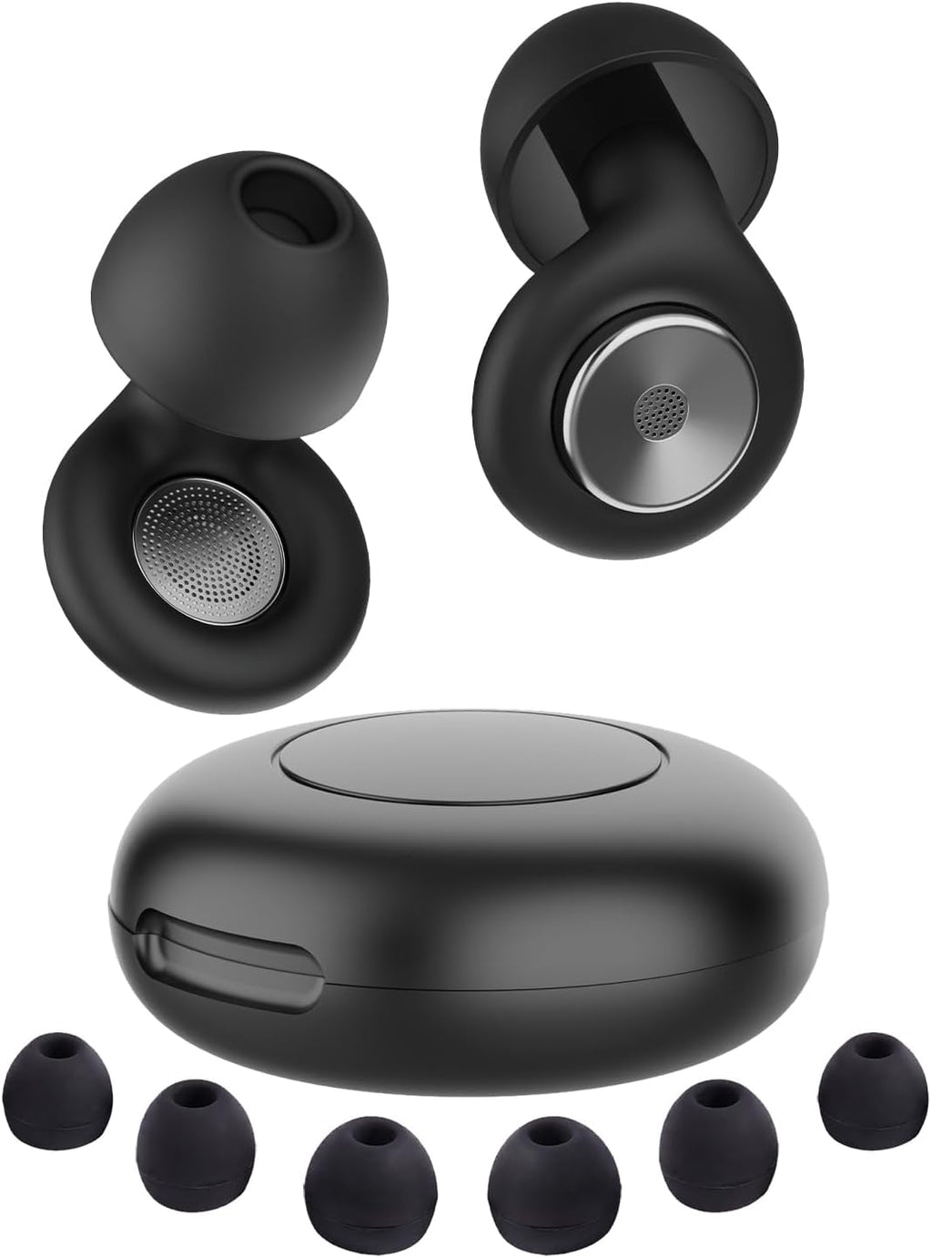 Ear Plugs for Sleeping, 50dB Noise Cancelling Ear Plugs for Noise Reduction, Reusable Silicone Sleeping Earplugs for Snoring, Concert, Shooting & Plane Travel with 8 Eartips Case