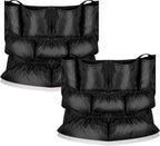 Frienda 2 Pcs Trash Can Caddy Bag Cleaning Caddy Bag for Garbage Bins Trash Holder Cart Garbage Bin Storage Organizer, Fits 32-50 Gallon Can, Janitorial Storage Cleaning Supplies (Black)