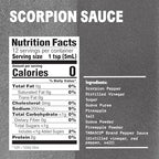 TABASCO Brand Scorpion Sauce, Fiery & Intense Hot Sauce, Glass Bottle, Bold & Hot, Scorpion Pepper, Guava & Pineapple Blend, Great on Tacos & More, 2 Fl Oz (Pack of 1)