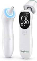 AET-R842 FDA 510(k) Cleared Medical Grade Infrared Thermometer | Dual-Mode Ear Canal (Tympanic) & Forehead Fever Thermometer for Babies, Infants, Toddlers, Kids & Adults