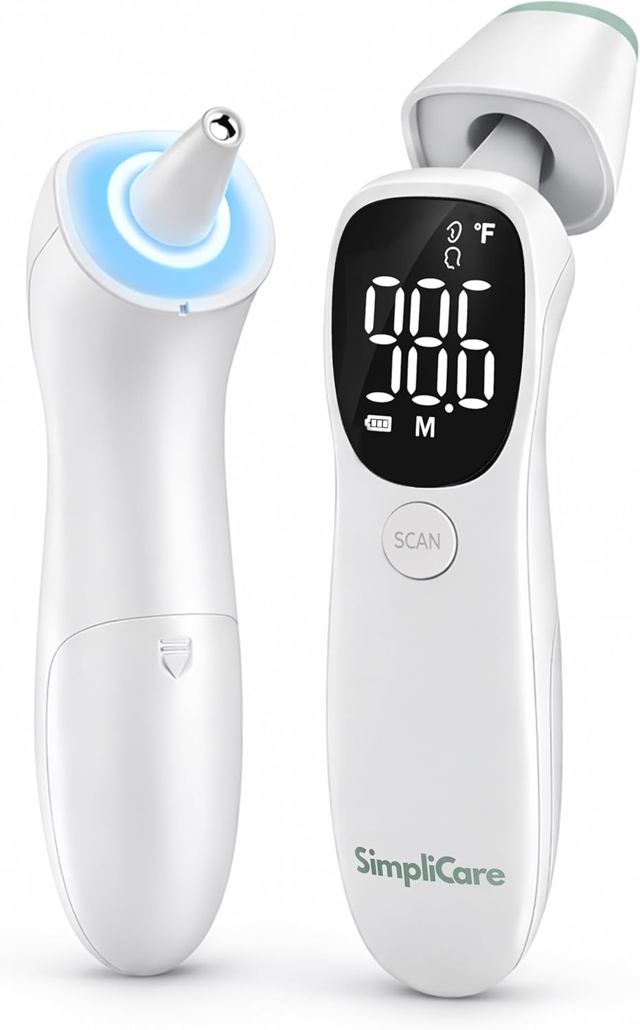 AET-R842 FDA 510(k) Cleared Medical Grade Infrared Thermometer | Dual-Mode Ear Canal (Tympanic) & Forehead Fever Thermometer for Babies, Infants, Toddlers, Kids & Adults