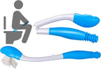 Toilet Aids for Wiping, Self Wipe Assist Tool with Ergonomic Handle & Auto-Release Button Bathroom Aids Butt Wiper for Limited Mobility Elderly & Post-Surgery Recovery