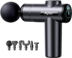 Portable Deep Tissue Muscle Massage Gun – 99-Speed Handheld Percussion Massager with LCD Display, Quiet Motor, 6 Heads & Carrying Case – Rechargeable Body Relaxation Tool for Active Lifestyles