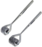 YNR Medical Diagnostic Neurologic Wartenberg Sensory Testing 1 to 10 Row Pinwheel Stimulator Silver (7 to 10 Row Set)