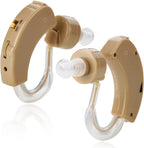 MEDca BTE Hearing Aids for Seniors - Behind the Ear Sound Amplifier Super Mini Size Sound Enhancer For Better Hearing (Pair)