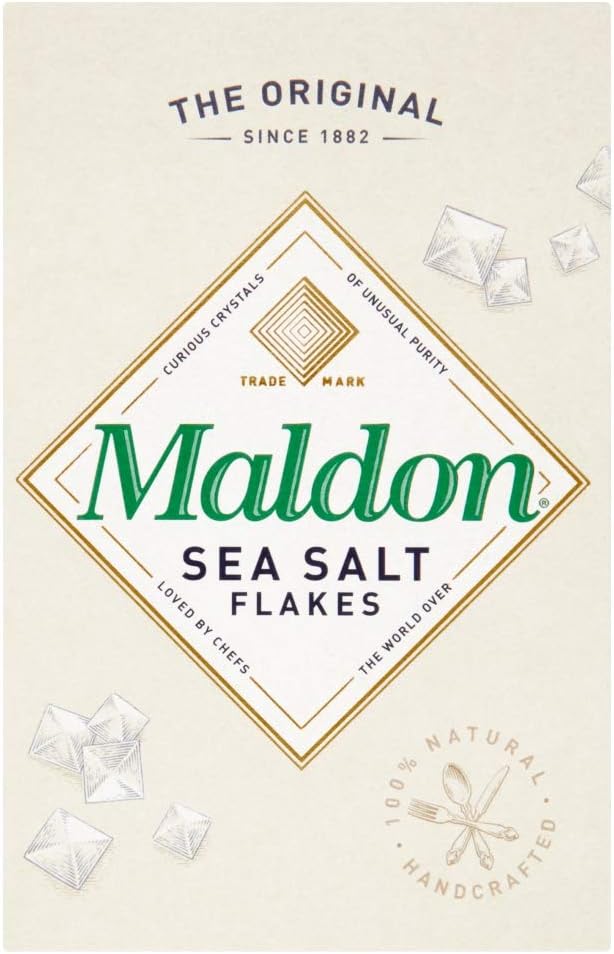 Maldon Organic Sea Salt Flakes 250 g (Pack of 4)