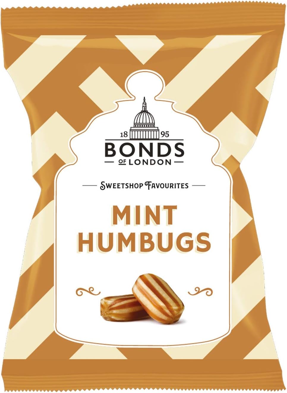 English Mint Humbugs Imported from The UK England The Very Best of British Mint Hamburgs British Candy Sweets - Set of 2