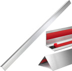 Therwen 10 Pcs 2 x 2 x 48 Inch 304 Stainless Steel Corner Guards Metal Wall Guard Protector Corner Trim Molding for Door Countertop Furniture Cabinet Protection