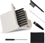 Hearing Aid Cleaning Kit, Hearing Aid Wax Guards Filters Cerumen,Hearing Aid Filters Compatible with Phonak,Widex and Resound Wax Traps Hear Clear Cleaning Kit Accessory ((8Filters Black 1Pack))