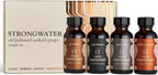 Strongwater Old Fashioned Craft Cocktail Mixer Sample 4 Pack - Makes 16 Cocktails - Handcrafted Old Fashioned Gift Set - Travel-Friendly, No Artificial Sweeteners - Just Mix with Bourbon or Whiskey