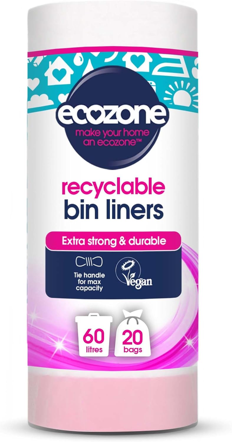 Ecozone’s 100% Biodegradable Bin Liners | 60Litres, 20 Bags