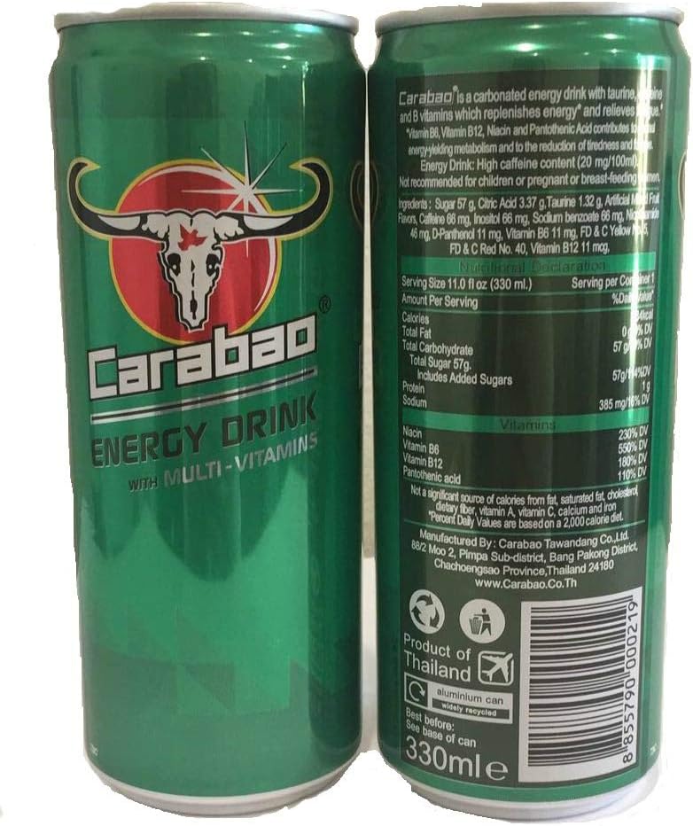 Carabao Energy Drink w/ Vitamins - 11fl oz (Pack of 1)