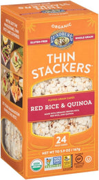 Lundberg Organic Thin Brown Rice Cakes, Red Rice & Quinoa, 6 oz (168 g)