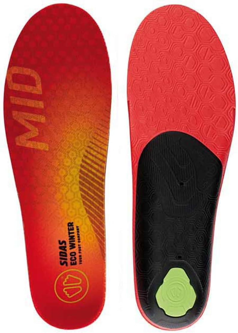 Sidas Unisex 3Feet Winter Insulated Cushioned High/Low/Mid-Arched Feet Ski Boot Insoles with EVA Shell for Arch Support | Woven Polyester Mesh Cover