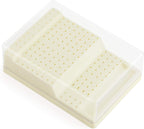 168 Holes Dental Bur Holder Box with Cover and Drawer, Burs Block Station Organizer Case for Bur, Plisher, File - Durable and Sturdy