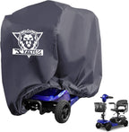 XYZCTEM Mobility Scooter Storage Cover,Heavy Duty 420D Polyester Oxford Waterproof,Durable, UV, Water Resistant Covers with Storage Bag & Protective Reflective Strip(Grey,48 inch Length)